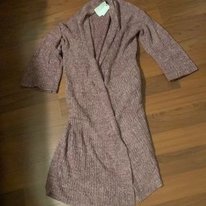Barefoot Dreams Cross Creek Cardi Cozychic lite in rosewood/vintage rose. NWT.